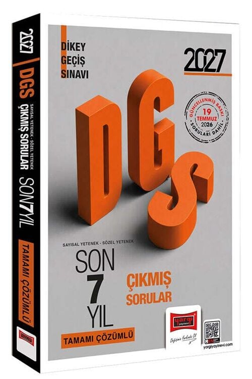 Yargı 2027 DGS Çıkmış Sorular Son 7 Yıl Çözümlü Yargı Yayınları