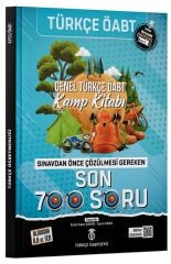 Türkçe ÖABTDEYİZ ÖABT Türkçe Genel Kamp Kitabı Son 700 Soru Bankası Çözümlü - Enes Kaan Şahin, Asım Kara Türkçe ÖABTDEYİZ
