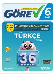 Nitelik 6. Sınıf Türkçe Görev 36 Haftalık Çalışma Föyleri Nitelik Yayınları