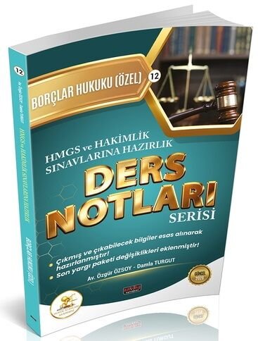 Savaş 2026 HUKAL HMGS Hakimlik Borçlar Hukuku Özel Hükümler Ders Notları Savaş Yayınları