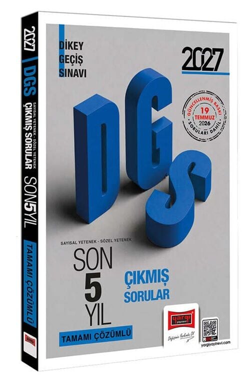Yargı 2027 DGS Çıkmış Sorular Son 5 Yıl Çözümlü Yargı Yayınları