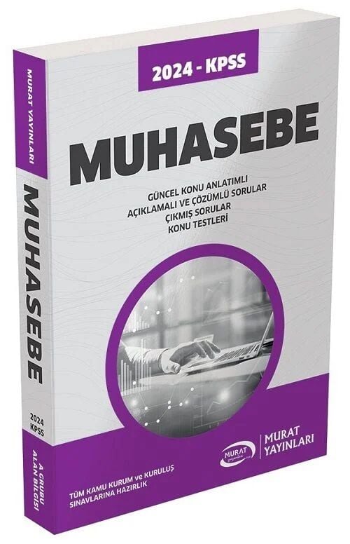 SÜPER FİYAT - Murat 2024 KPSS A Grubu Muhasebe Konu Anlatımlı Murat Yayınları