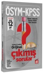 CBA Yayınları 2026 KPSS Genel Yetenek Genel Kültür Orijinal Çıkmış Sorular Son 12 Yıl Fasikül Çözümlü CBA Yayınları