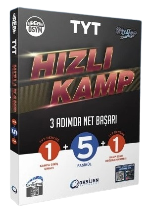 Oksijen YKS TYT Hızlı Kamp 3 Adımda Net Başarı Oksijen Yayınları