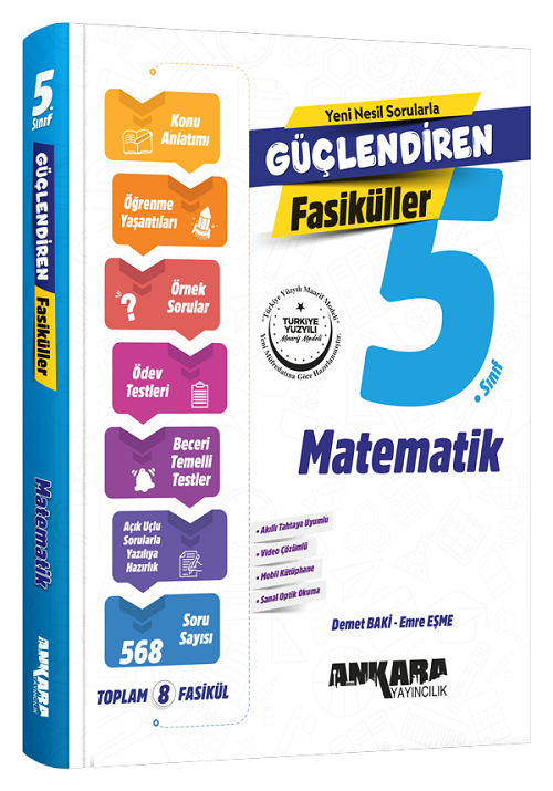 Ankara Yayıncılık 5. Sınıf Matematik Güçlendiren Fasiküller Ankara Yayıncılık