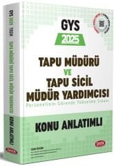 Data 2025 GYS Tapu Kadastro Tapu Müdürü ve Sicil Müdür Yardımcısı Konu Anlatımı Görevde Yükselme Data Yayınları