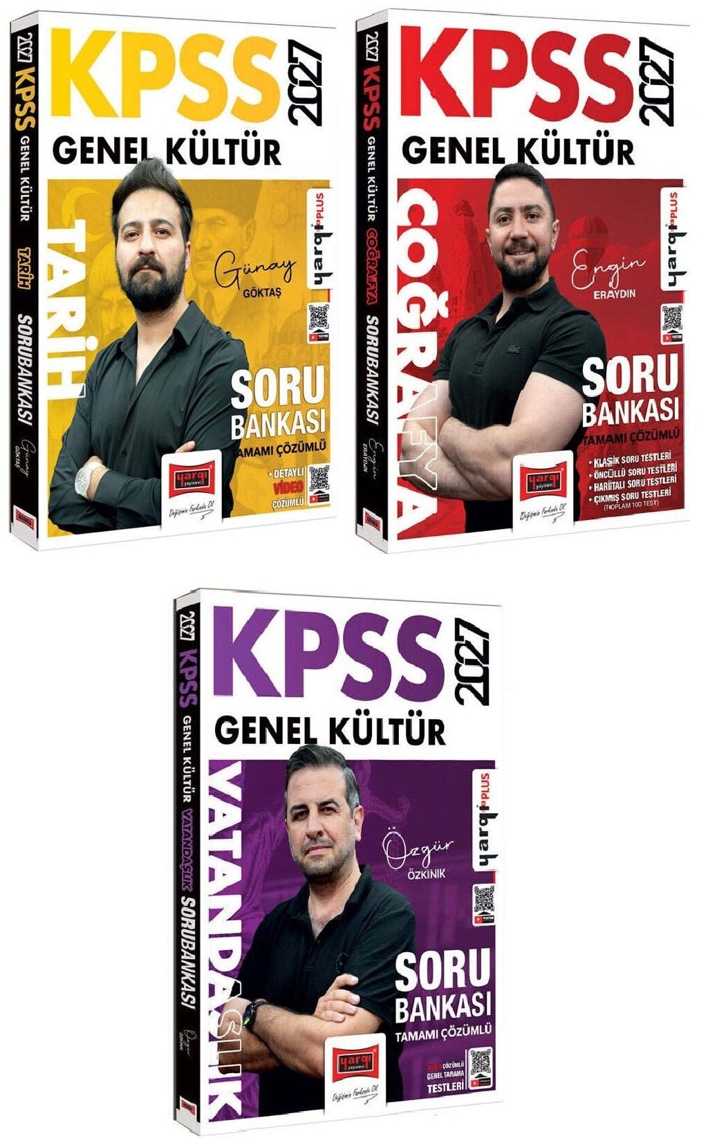 Yargı 2027 KPSS Tarih + Coğrafya + Vatandaşlık Soru Bankası 3 lü Set Yargı Yayınları