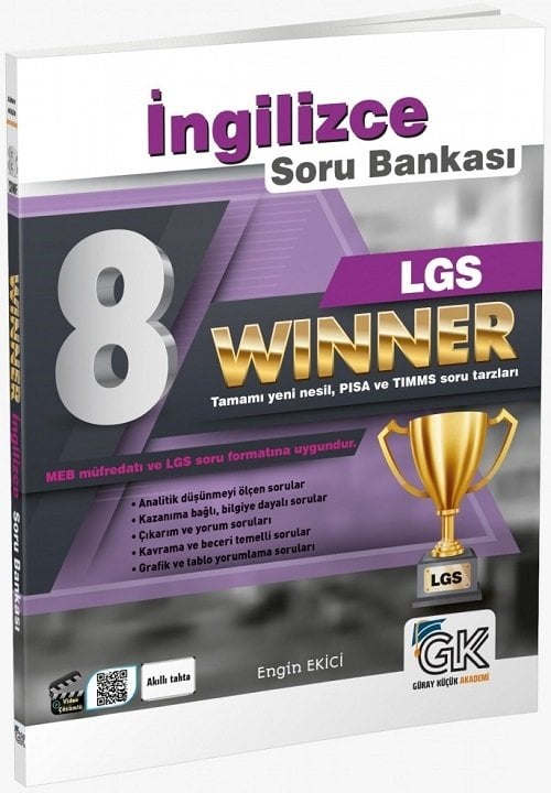 Gür 8. Sınıf LGS İngilizce Winner Soru Bankası Gür Yayınları