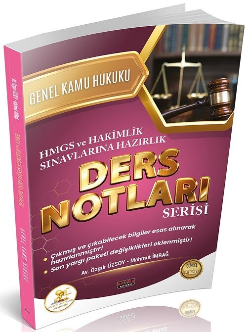 Savaş 2026 HUKAL HMGS Hakimlik Genel Kamu Hukuku Ders Notları 2. Baskı Savaş Yayınları