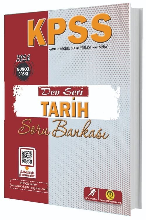 Tasarı Dev Kadro 2026 KPSS Tarih Dev Seri Soru Bankası Çözümlü Tasarı Yayınları