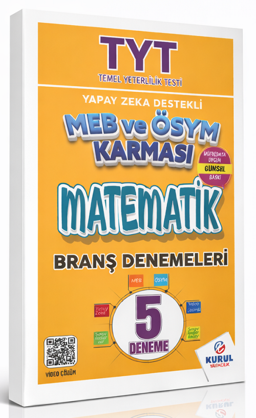 Kurul YKS TYT Matematik MEB ve ÖSYM Karması 5 Deneme Çözümlü Kurul Yayıncılık