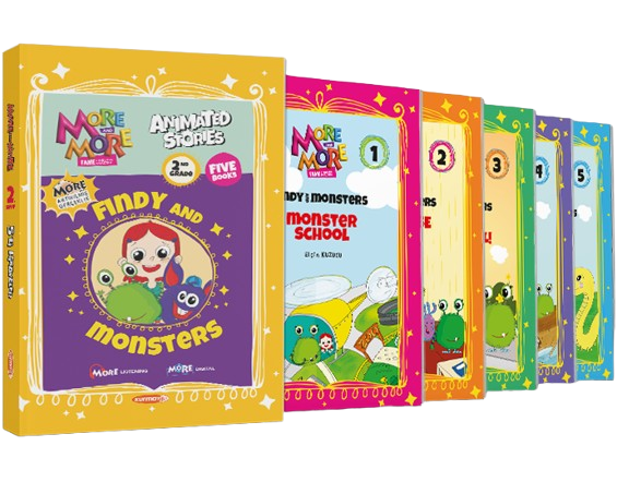 Kurmay ELT More and More English 2 Animated Stories (5 Kitap Set) Kurmay ELT Yayınları