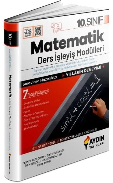 Aydın 10. Sınıf Matematik Maarif Modeli Ders İşleyiş Modülleri Aydın Yayınları