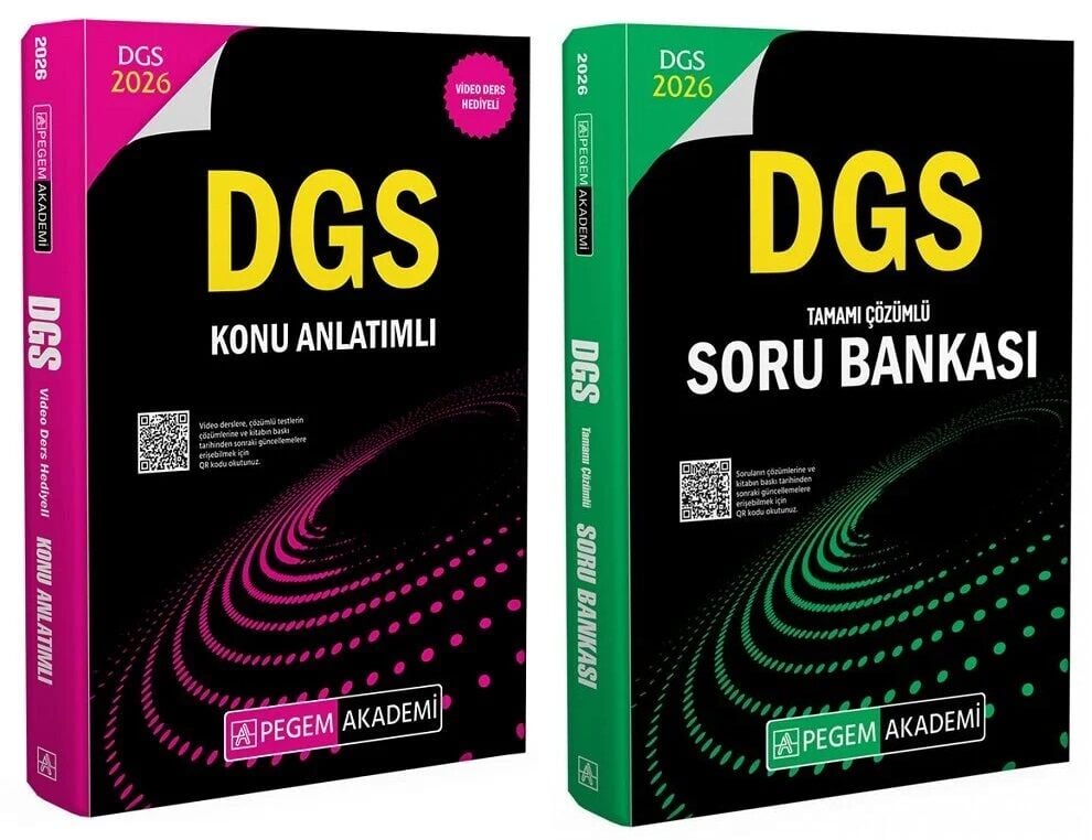 Pegem 2026 DGS Konu + Soru Bankası 2 li Set Pegem Akademi Yayınları