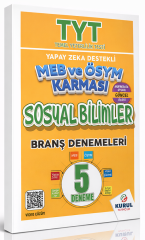 Kurul YKS TYT Sosyal Bilimler MEB ve ÖSYM Karması 5 Deneme Çözümlü Kurul Yayıncılık