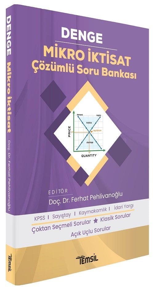 Temsil Kaymakamlık KPSS A Mikro İktisat DENGE Soru Bankası Çözümlü - Ferhat Pehlivanoğlu Temsil Yayınları