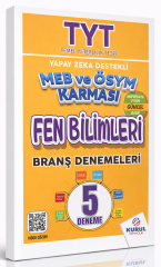 Kurul YKS TYT Fen Bilimleri MEB ve ÖSYM Karması 5 Deneme Çözümlü Kurul Yayıncılık
