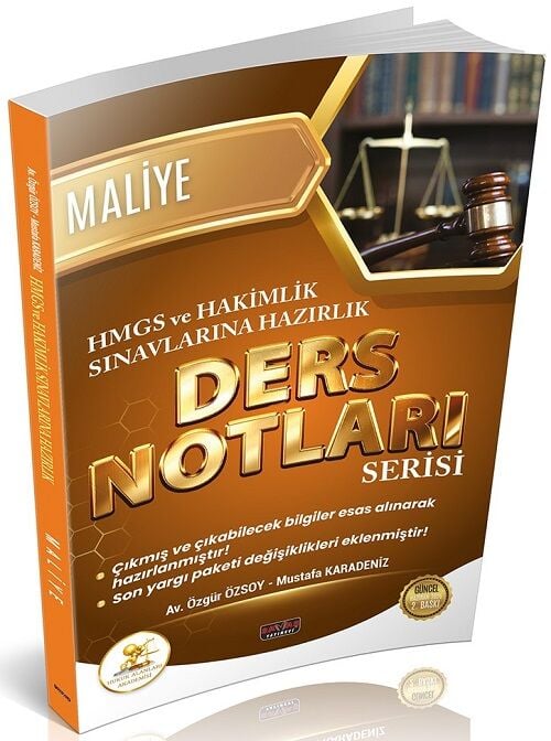 Savaş 2026 HUKAL HMGS Hakimlik Maliye Ders Notları 2. Baskı Savaş Yayınları
