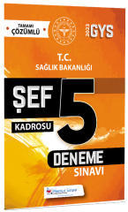 Memur Sınav 2023 Sağlık Bakanlığı Şef 5 Deneme Çözümlü Görevde Yükselme Memur Sınav