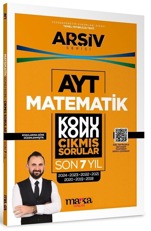 Marka 2025 YKS AYT Matematik Çıkmış Sorular Son 7 Yıl Konu Konu Tıpkı Basım Arşiv Serisi Çözümlü Yektuğ Mat - Yasin Kara Marka Yayınları