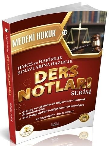 Savaş 2026 HUKAL HMGS Hakimlik Medeni Hukuk Ders Notları Savaş Yayınları