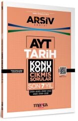 Marka YKS AYT Tarih Çıkmış Sorular Konu Konu Son 7 Yıl Tıpkı Basım Arşiv Serisi Çözümlü Marka Yayınları