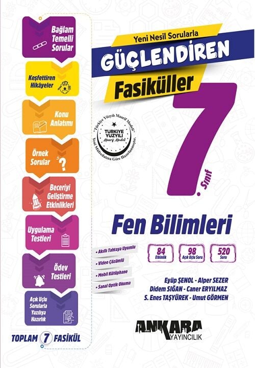 Ankara Yayıncılık 7. Sınıf Fen Bilimleri Güçlendiren Fasiküller Ankara Yayıncılık
