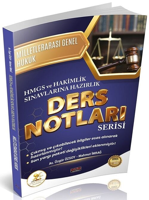 Savaş 2026 HUKAL HMGS Hakimlik Milletlerarası Genel Hukuk Ders Notları 2. Baskı Savaş Yayınları