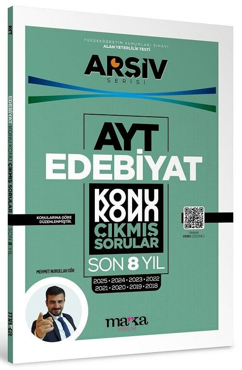 Marka 2026 YKS AYT Edebiyat Çıkmış Sorular Son 8 Yıl Konu Konu Tıpkı Basım Arşiv Serisi Çözümlü Marka Yayınları