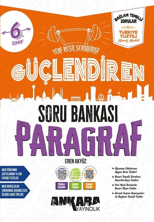 Ankara Yayıncılık 6. Sınıf Paragraf Güçlendiren Maarif Model Soru Bankası Ankara Yayıncılık