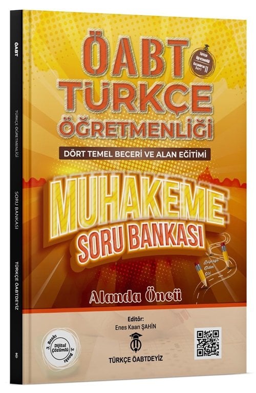 SÜPER FİYAT - Türkçe ÖABTDEYİZ ÖABT Türkçe Dört Temel Beceri ve Alan Eğitimi Muhakeme Soru Bankası Dijital Çözümlü - Enes Kaan Şahin Türkçe ÖABTDEYİZ