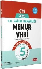 SÜPER FİYAT - Data 2023 GYS Sağlık Bakanlığı Memur ve VHKİ 5 Deneme Çözümlü Görevde Yükselme Data Yayınları