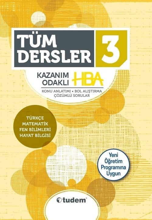Tudem 3. Sınıf Tüm Dersler Kazanım Odaklı Tudem Yayınları
