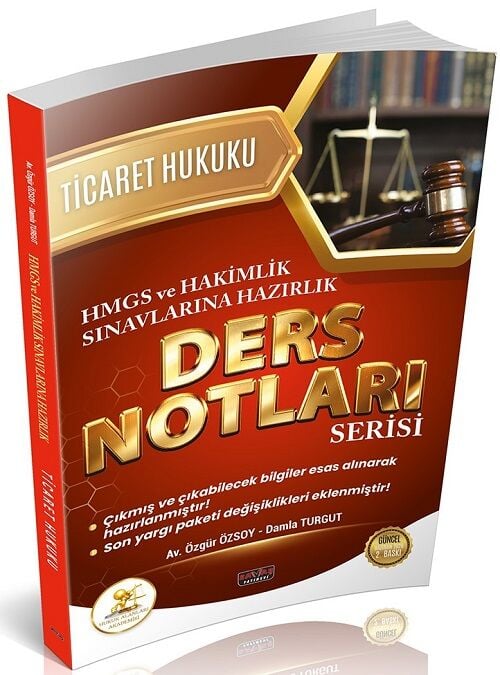 Savaş 2026 HUKAL HMGS Hakimlik Ticaret Hukuku Ders Notları 2. Baskı Savaş Yayınları