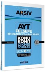 Marka 2026 YKS AYT Din Kültürü ve Ahlak Bilgisi - Felsefe Çıkmış Sorular Konu Konu Son 8 Yıl Tıpkı Basım Arşiv Serisi Çözümlü Marka Yayınları