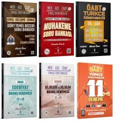 Türkçe ÖABTDEYİZ ÖABT MEB-AGS Türkçe Öğretmenliği Soru Bankası + Deneme 6 lı Set - Enes Kaan Şahin Türkçe ÖABTDEYİZ