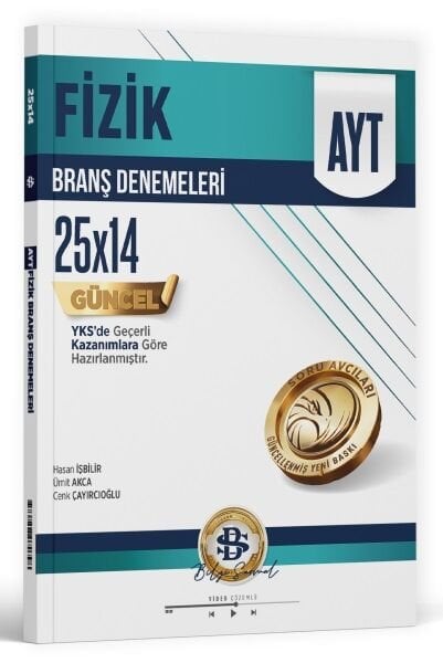 Bilgi Sarmal YKS AYT Fizik 25x14 Branş Denemeleri Bilgi Sarmal Yayınları