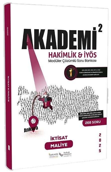 İlken 2025 Akademi Hakimlik İYÖS İktisat ve Maliye Soru Bankası İlken Yayınları
