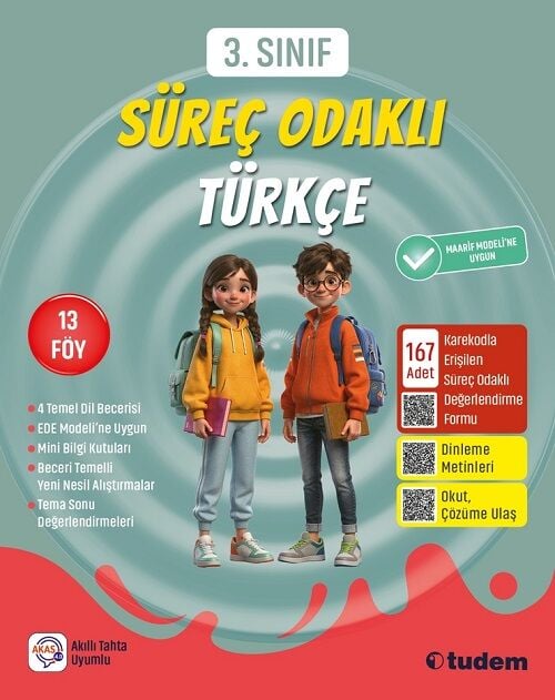 Tudem 3. Sınıf Süreç Odaklı Türkçe Tudem Yayınları