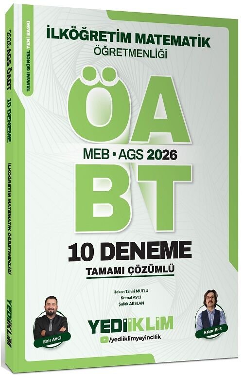 メガソマ・アクタエオン O19-A Yediiklim 2026 ÖABT MEB-AGS İlköğretim Matematik Öğretmenliği 10