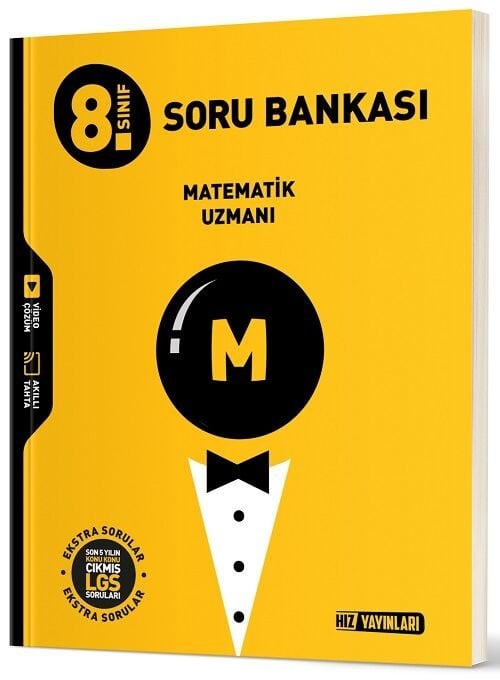 Hız Yayınları 8. Sınıf Matematik Uzmanı Soru Bankası Video Çözümlü Hız Yayınları