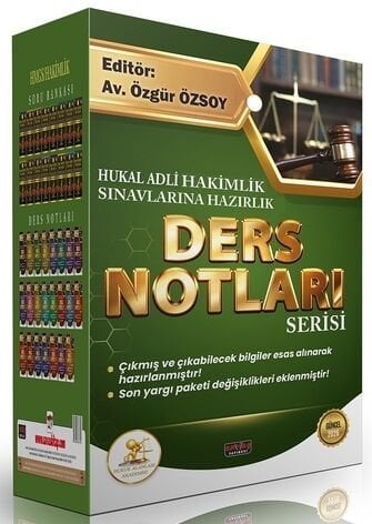 Savaş 2026 HUKAL Adli Hakimlik Ders Notları Seti - Özgür Özsoy Kitap Savaş Yayınları