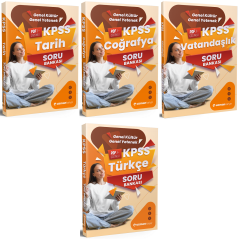 Uzman Kariyer 2026 KPSS Tarih + Coğrafya + Vatandaşlık + Türkçe Soru Bankası 4 lü Set Uzman Kariyer Yayınları