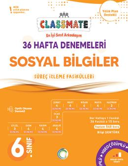 Okyanus 6. Sınıf Sosyal Bilgiler Classmate 36 Hafta Denemeleri Çözümlü Okyanus Yayınları