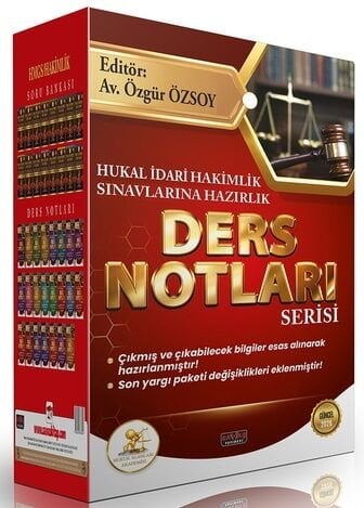 Savaş 2026 HUKAL İdari Hakimlik Ders Notları Seti - Özgür Özsoy Savaş Yayınları