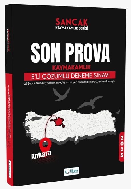 İlken 2025 Kaymakamlık Son Prova 5 Deneme Çözümlü Sancak Serisi İlken Yayıncılık