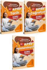 Uzman Kariyer 2026 KPSS Tarih + Coğrafya + Vatandaşlık Soru Bankası 3 lü Set Uzman Kariyer Yayınları