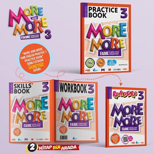Kurmay ELT More and More English 3 Practice Book - Workbook Seti Kurmay ELT Yayınları