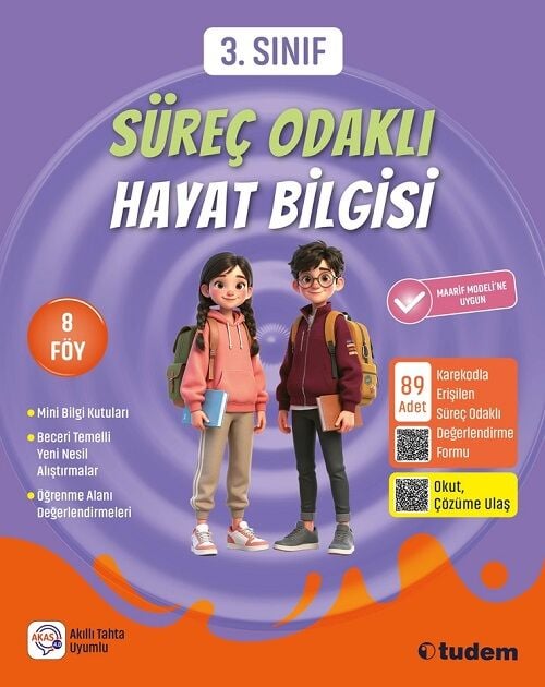 Tudem 3. Sınıf Süreç Odaklı Hayat Bilgisi Tudem Yayınları
