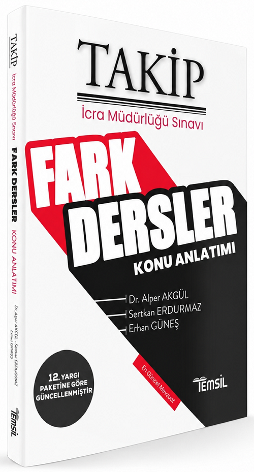 Temsil TAKİP İcra Müdürlüğü Fark Dersler Konu Anlatımı - Alper Akgül, Sertkan Erdurmaz Temsil Yayınları